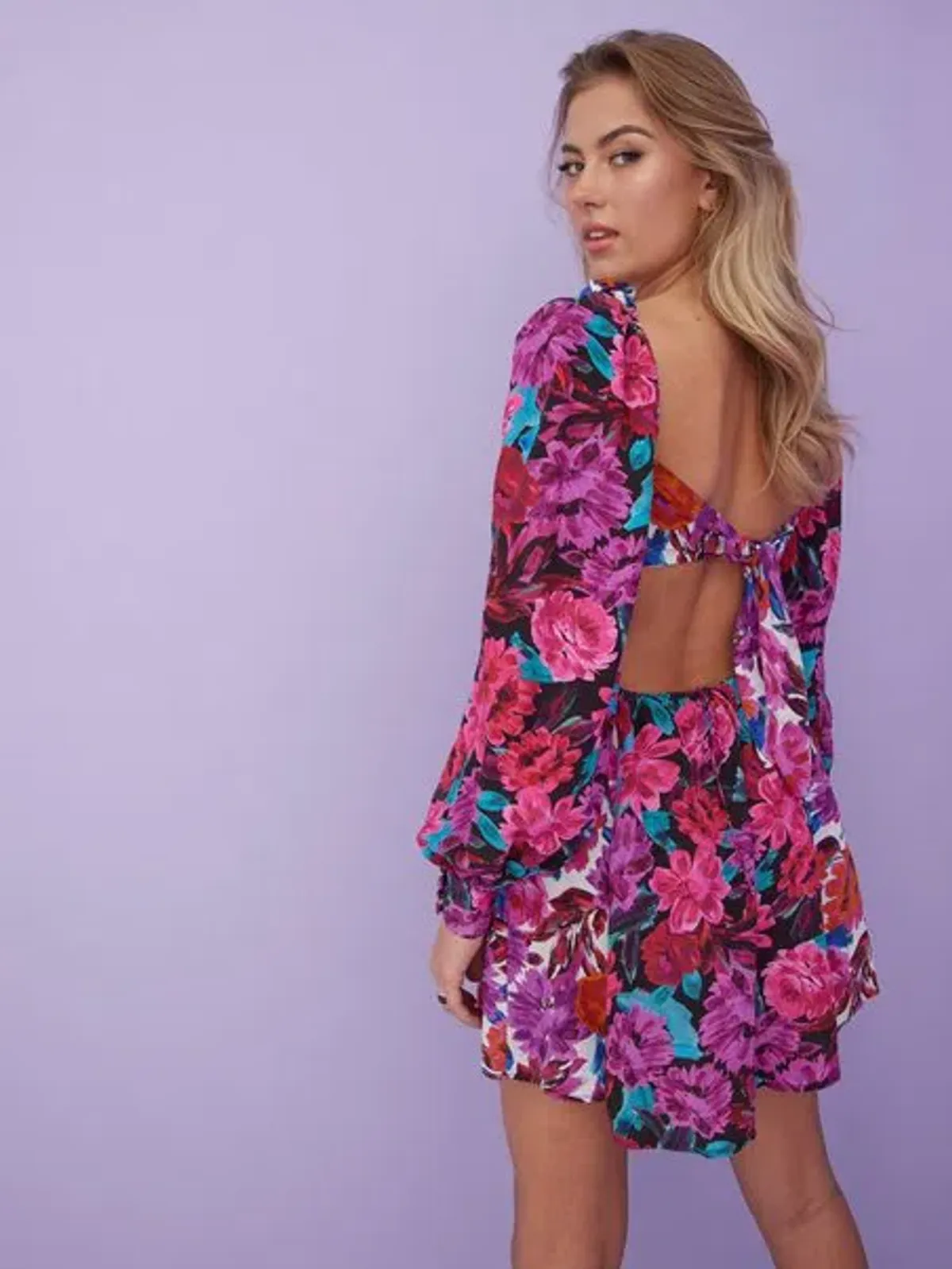For Love & Lemons Scarlett Mini Dress Pink Size S - Image 5