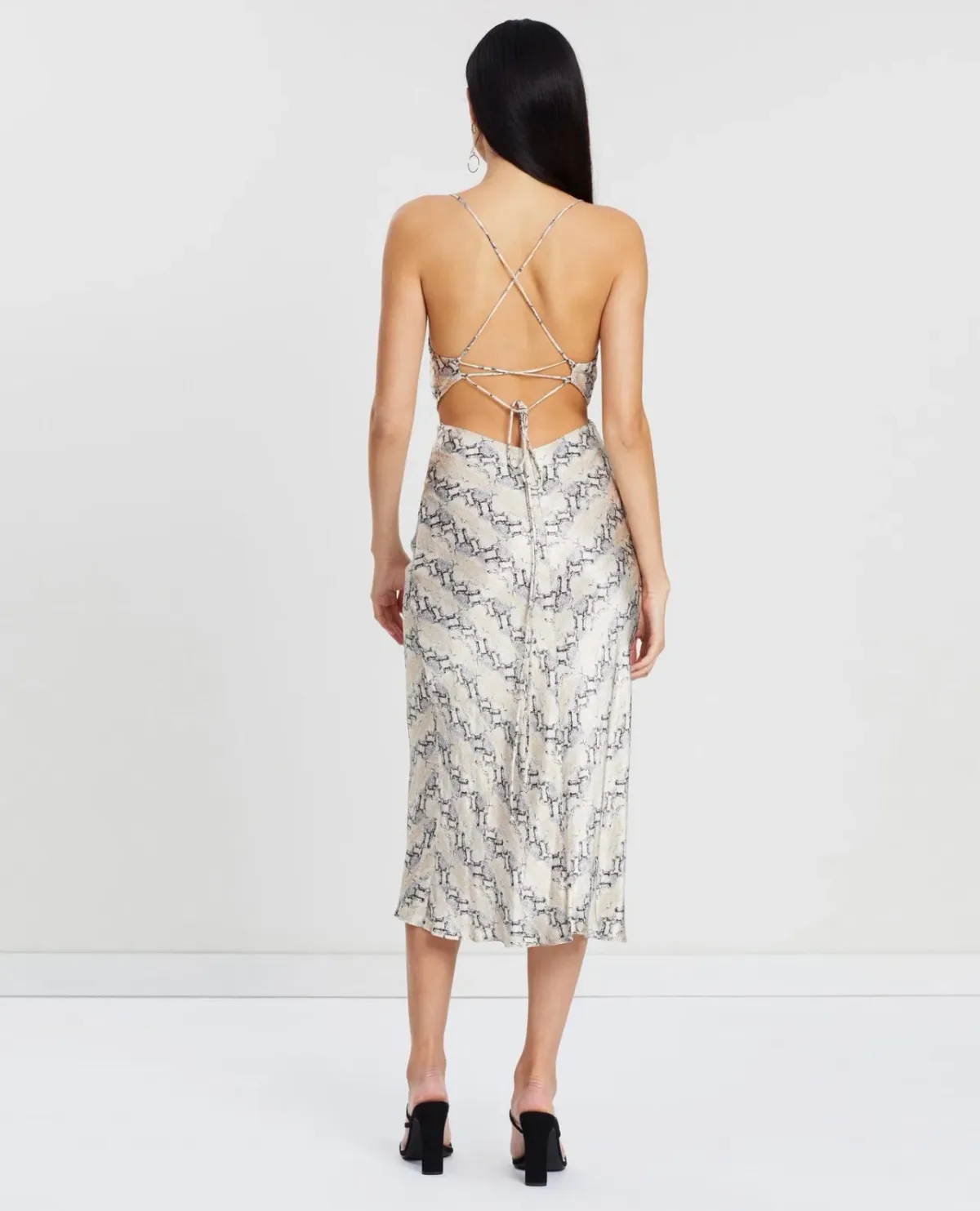 Bec & Bridge Python Midi Dress Print Size 12 - Image 2