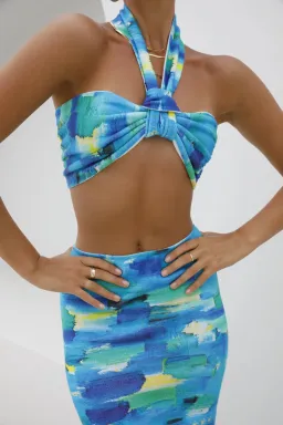 Asta Resort Carmen Top and Skirt Set Ocean Size 6 for rent on The Volte - image 4