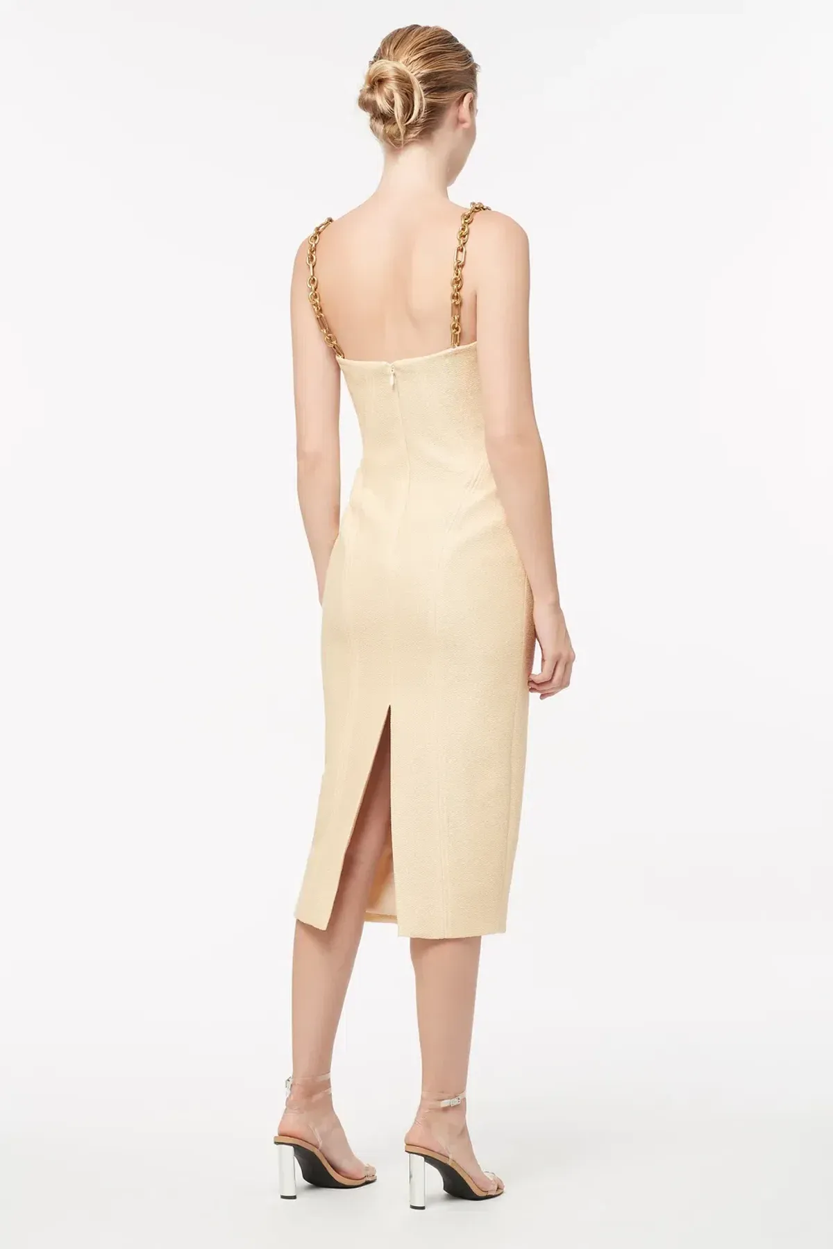 Manning Cartell Neo Classic Midi Dress with Chain Almond Size 10 - Image 3