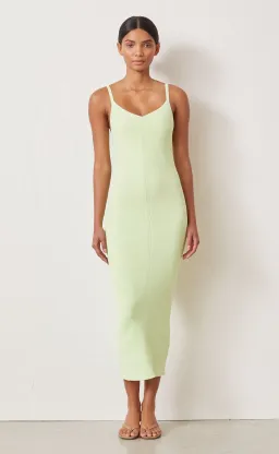Bec & Bridge Citrus Club Knit Midi Dress Green Size 6 for rent on The Volte - image 1