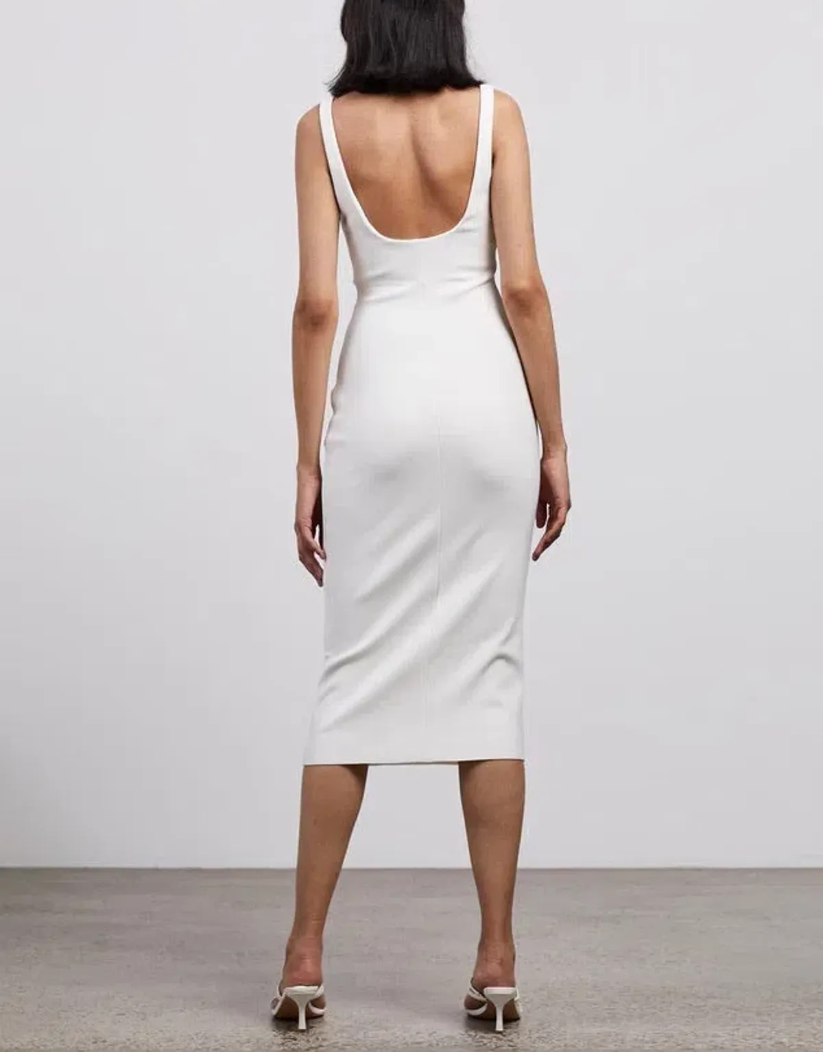Bec & Bec Karina Tuck Dress in Ivory Size 14 - Image 3