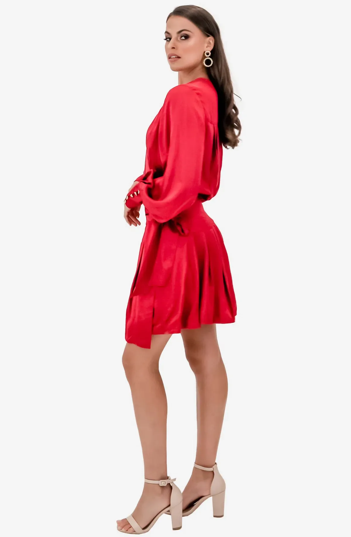 Aje Galina Wrap Dress Hot Pink Size 8 - Image 2