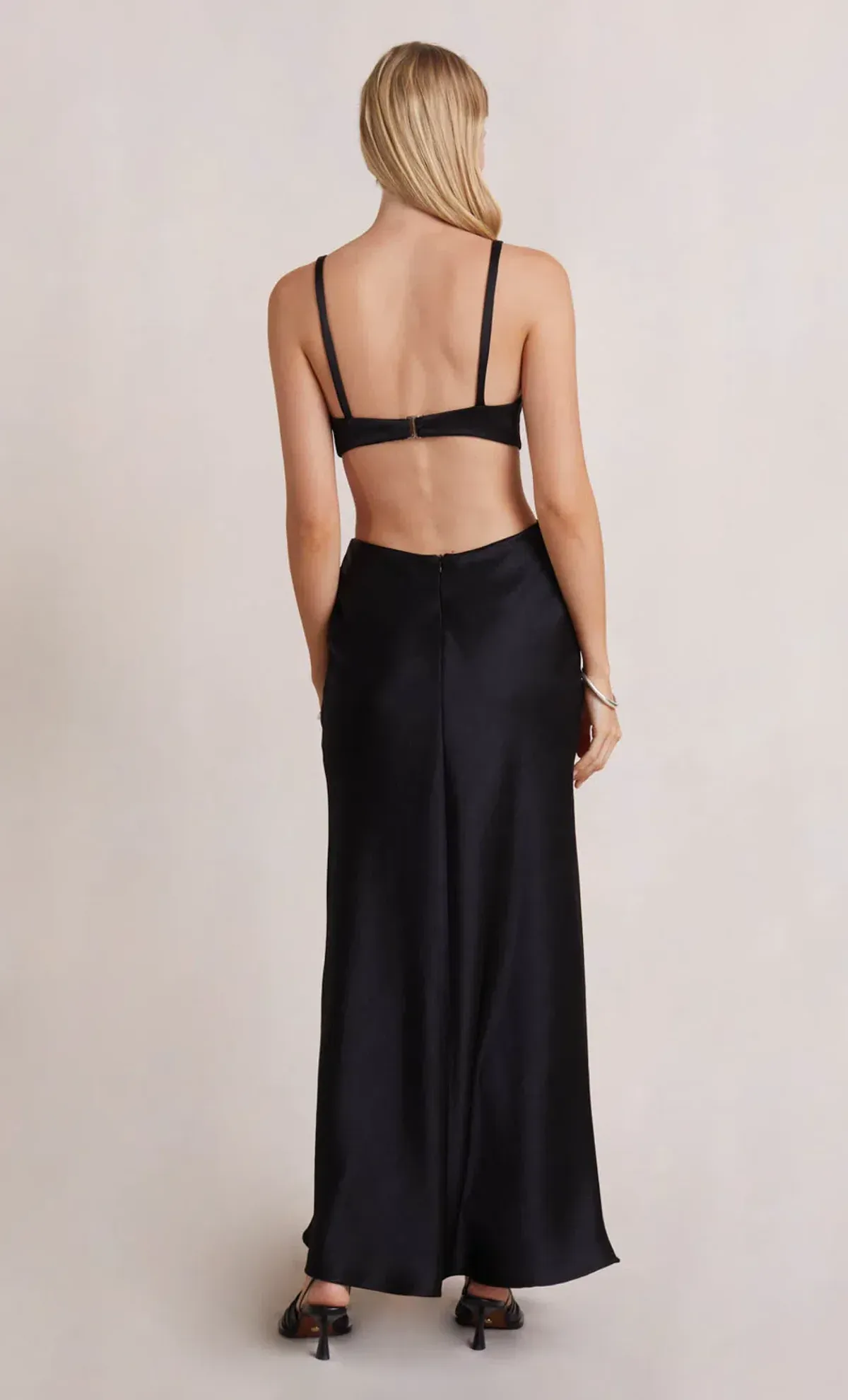 Bec & Bridge Felix V Maxi Dress Black Size 12  - Image 3