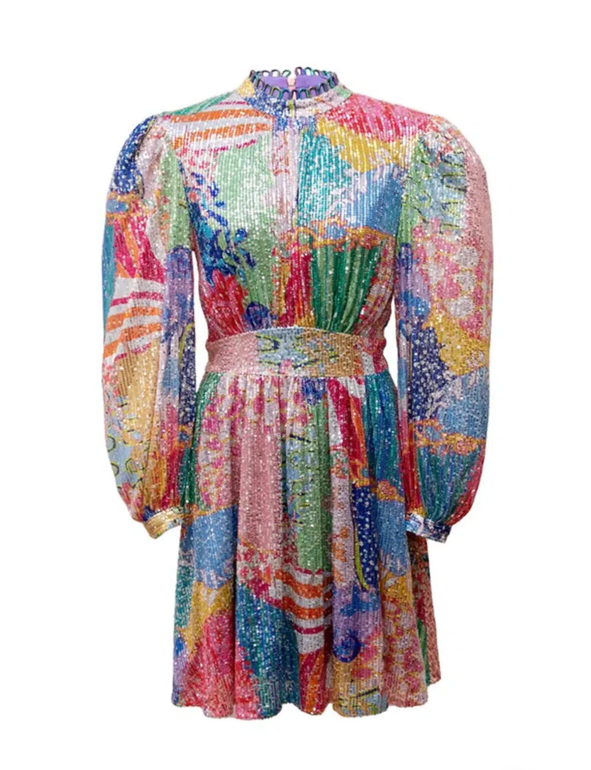 Celia B Popa Dress Mini Dress Sequin Size Large - Image 3