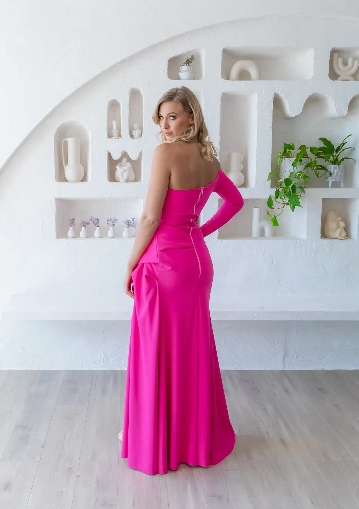 Meraki Knox Drape Gown Pink Size 8 - Image 2