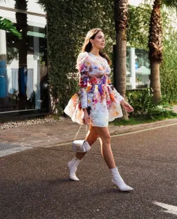 Zimmermann Prima Panelled Mini Dress Print Size 0 for rent on The Volte - image 5