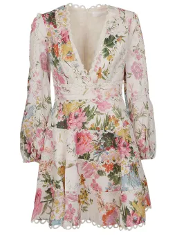 Zimmermann Heathers Flounce Mini Dress Garden Floral Size 2 / Au 12 for rent on The Volte - image 5
