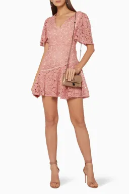 Talulah Flourish Mini Dress Pink Size S for rent on The Volte - image 1