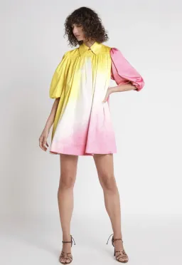 Aje Cloud Burst Smock Mini Dress Tie-Dye Size 8 for rent on The Volte - image 1