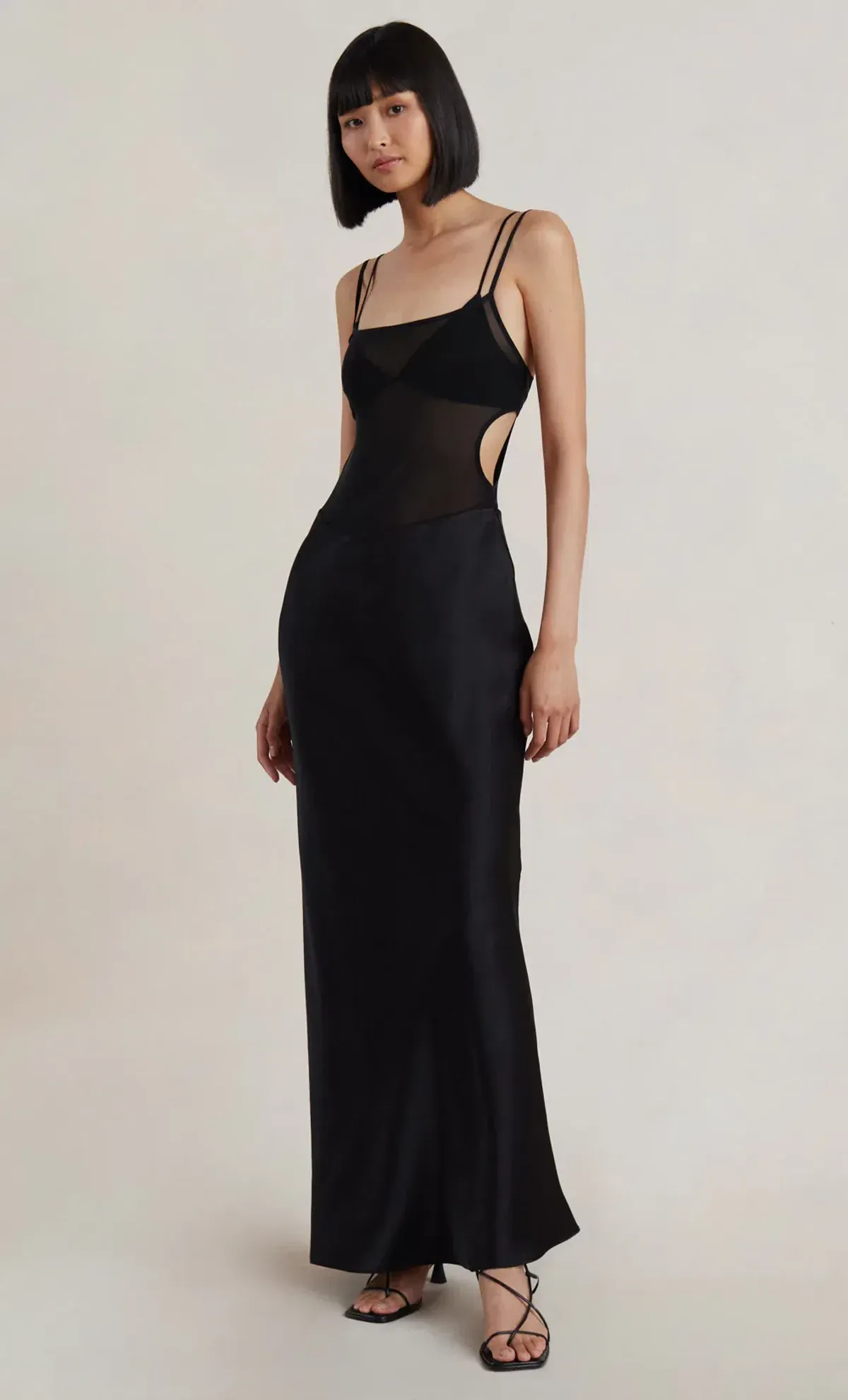 Bec and Bridge Lindsey Cut Out Maxi Dress Black Size 6 - Image 3