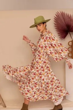 Aje Aurelia Floral Linen Gown Print Size 12 for rent on The Volte - image 3