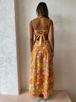 Issy Citrus Dress in Aloha Print Size 6 for rent on The Volte - image 3