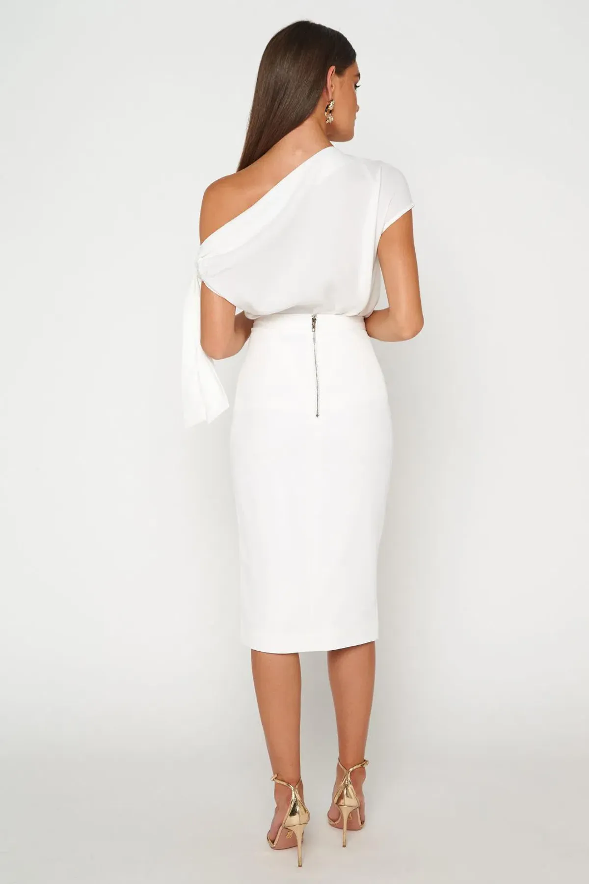 Mossman Take Back Time Skirt White Size 12 - Image 2