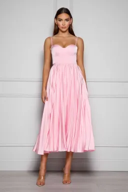 Elle Zeitoune Milan Dress Pink Size 8 for rent on The Volte - image 1