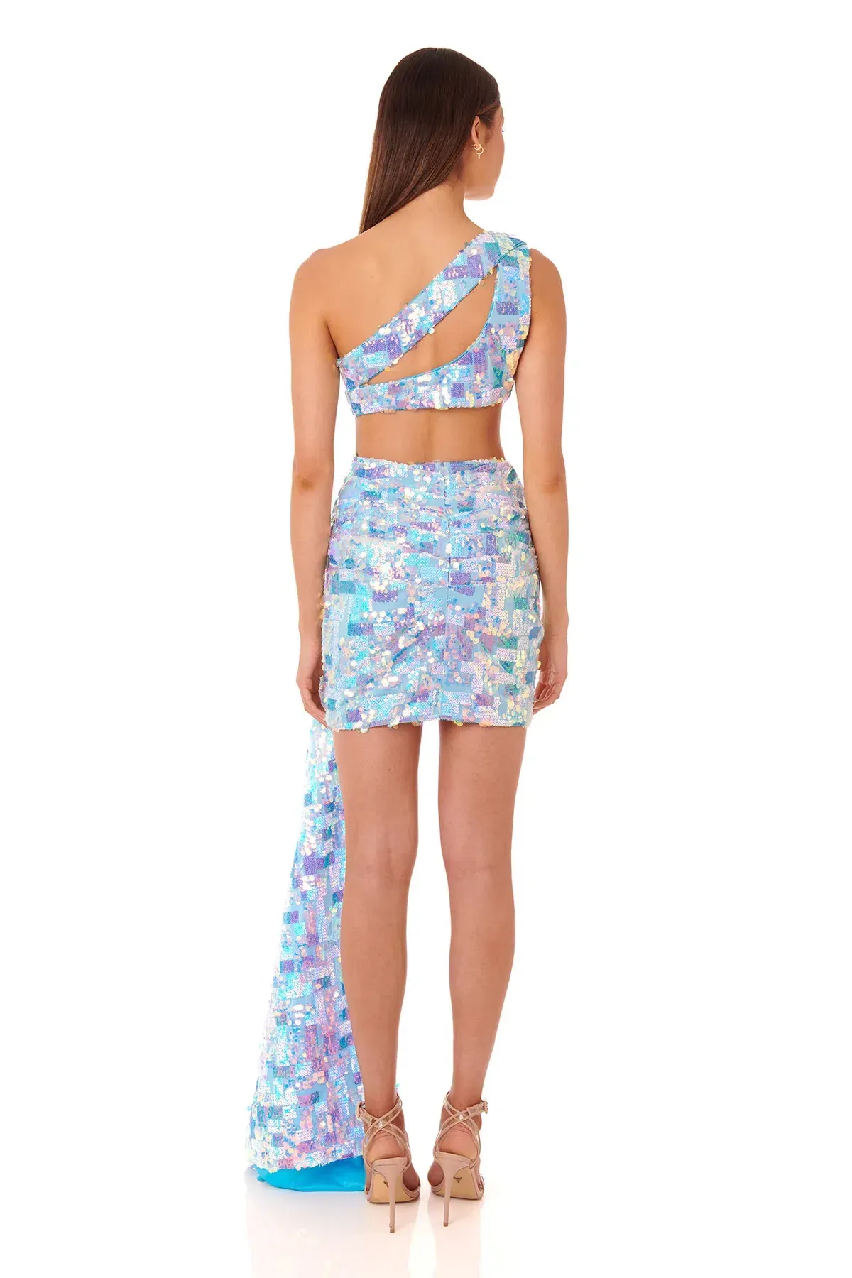 Eliya the Label Astrid Dress Blue Sequin Size M / Au 10 - Image 3