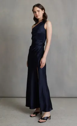 Bec & Bridge The Dreamer Asym Dress in Ink Navy Size 10 for rent on The Volte - image 2