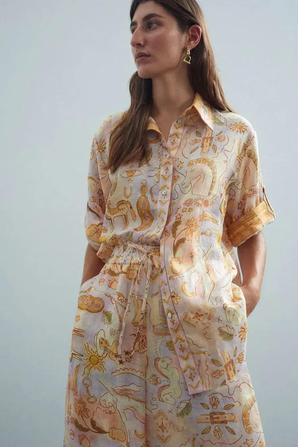 Alemais Solitaire Shirt & Pant Set Print Size 10 - Image 2