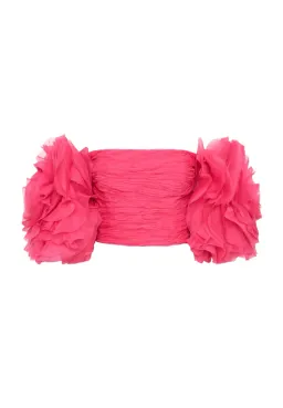 Aje Armour Bubble Top Pink Size 8 for rent on The Volte - image 5