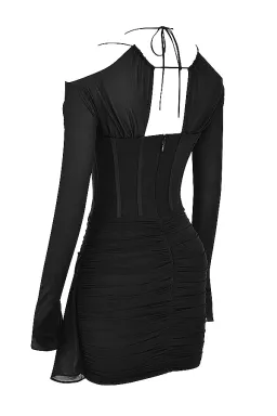 House of CB Gianna Real Silk Corset Mini Dress Black Size XS / Au 6 for rent on The Volte - image 6