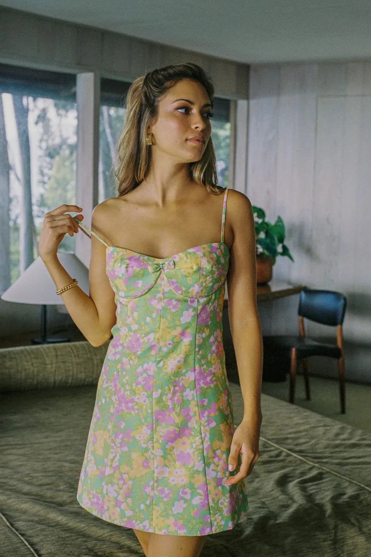 With Jean Dolce Dress in Honey Suckle Print Size 10 - Image 2