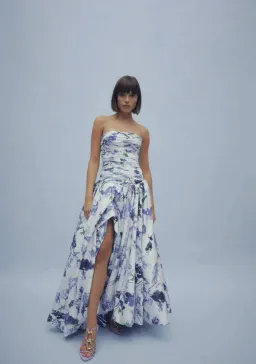 Aje Violette Bubble Hem Maxi Dress Print Size 10 for rent on The Volte - image 4