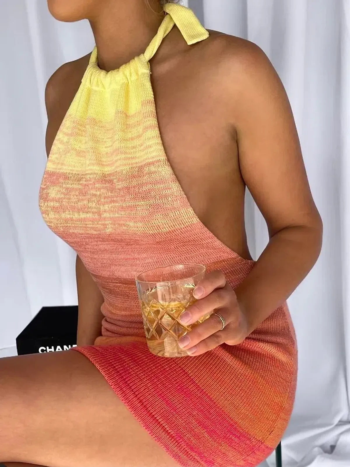 Bamba Swim Bounty Mini Dress Sunset Size XS - Image 2