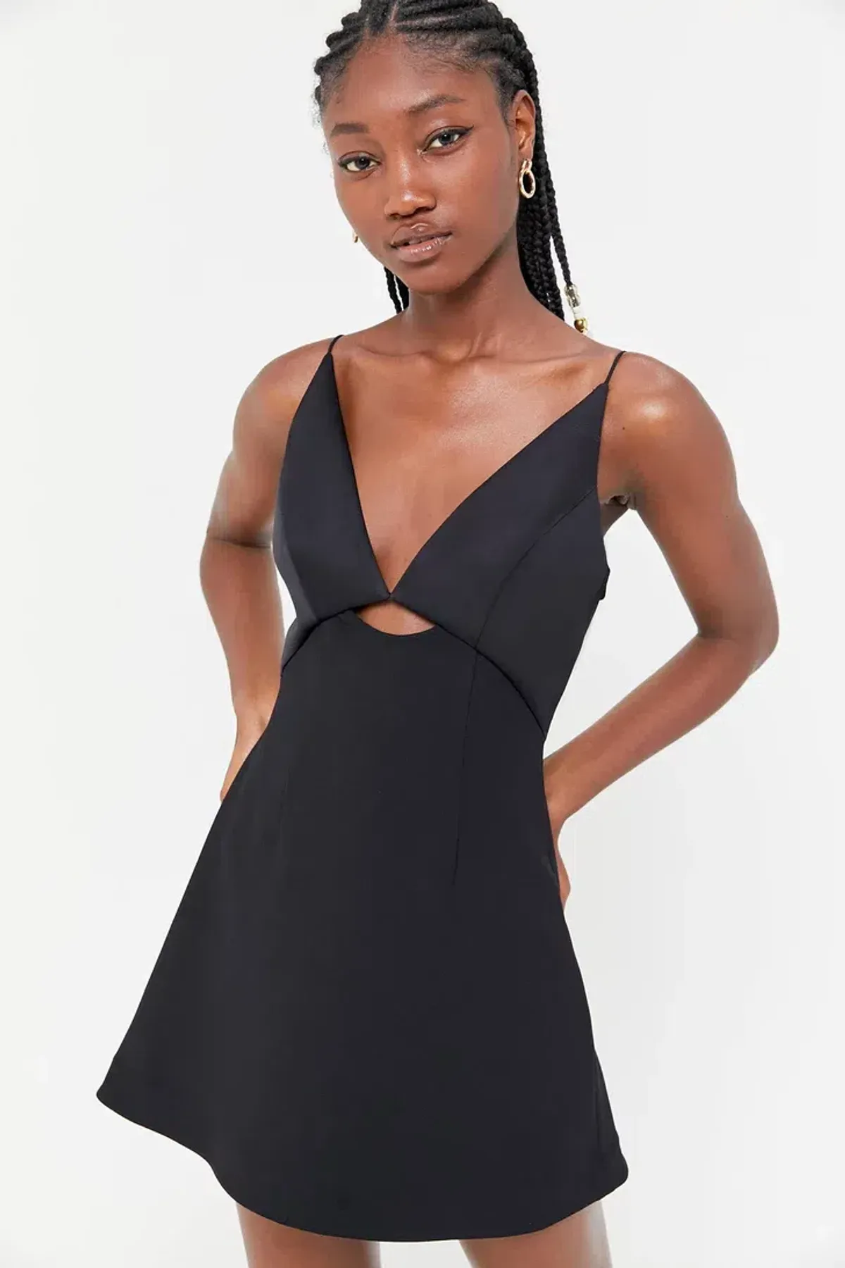 Finders Keepers Paradise Mini Dress Black Size S/ AU 10 - Image 2