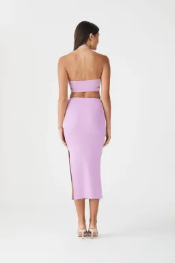 San Sloane Pearce Midi Dress Purple Size XS/ Au 6 for rent on The Volte - image 3