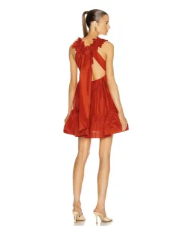 Zimmermann Lovestruck Garland Mini Dress Red Size 3 / Au 14  for rent on The Volte - image 3