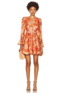 Zimmermann Kaleidoscope Mini Dress Amber Orange Size 1 / Au 10  for rent on The Volte - image 2