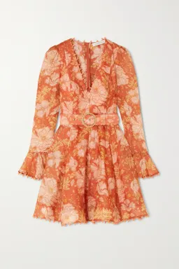 Zimmermann Kaleidoscope Mini Dress Amber Orange Size 1 / Au 10  for rent on The Volte - image 5