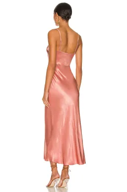 Shona Joy Eloise Lace Up Midi Dress Rose Size 10 for rent on The Volte - image 3