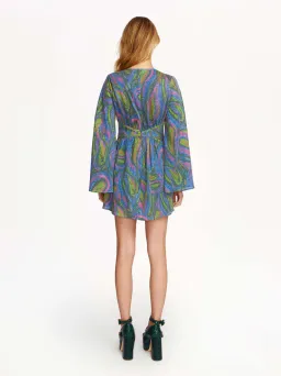 Alice McCall Swan Lake Mini Dress Paisley Glitter Clover Size 6 for rent on The Volte - image 4