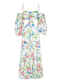 Alice McCall Rolling Meadows Midi Dress Bluebell Print Size 10 for rent on The Volte - image 6