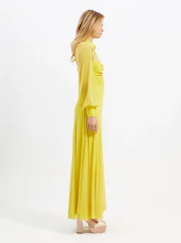 Alice McCall Sunset Kiss Midi Dress in Mango Size 10 for rent on The Volte - image 3