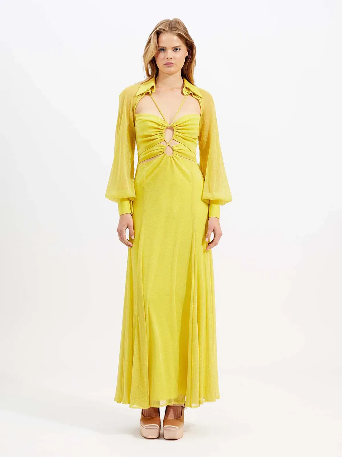 Alice McCall Sunset Kiss Midi Dress in Mango Size 10 - Image 2