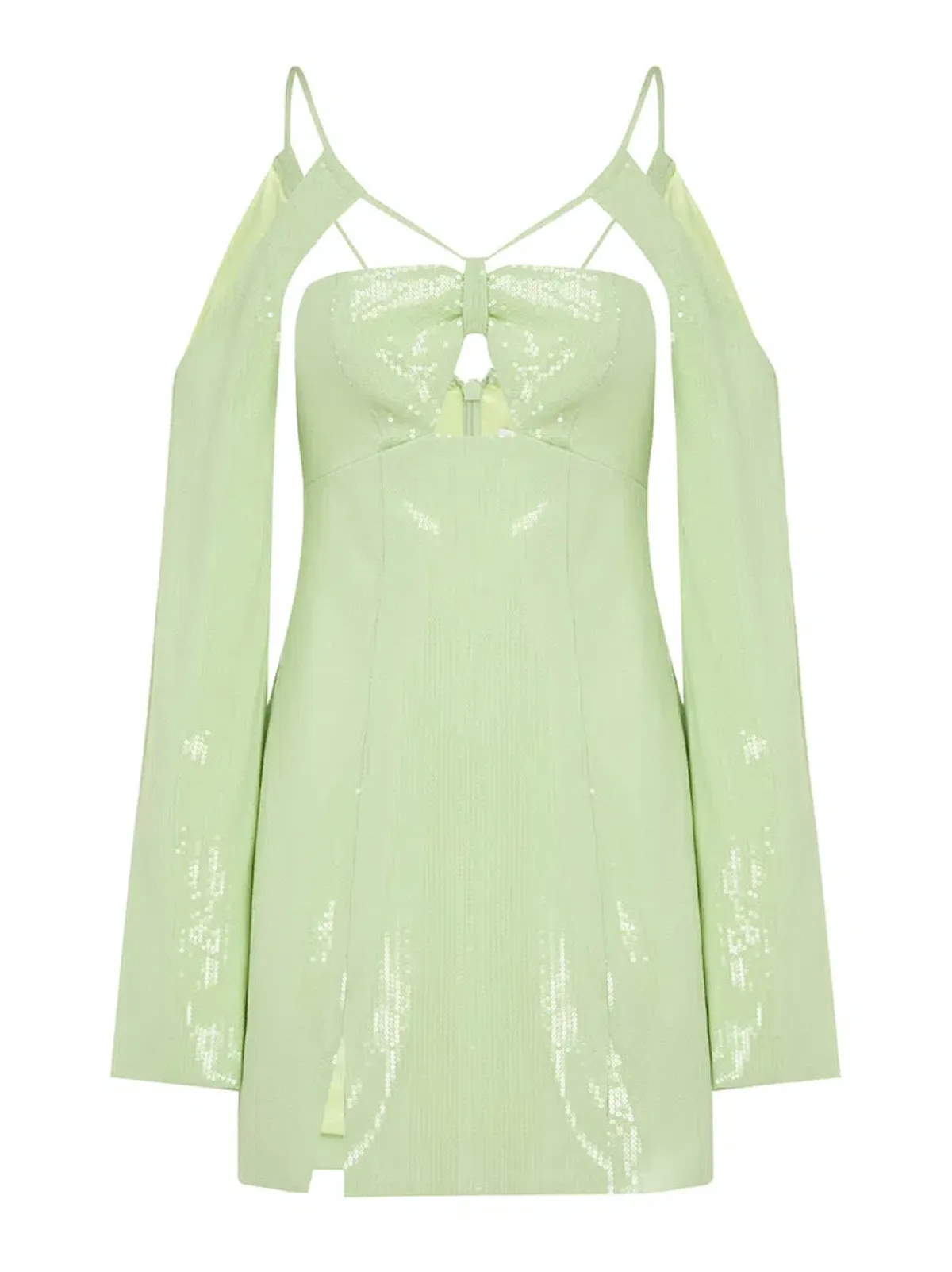 Alice McCall Night Sky Mini Dress Lime Cream Size 12 - Image 5