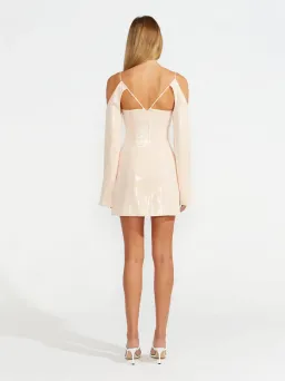 Alice McCall Night Sky Mini Dress Chai Latte Size 12 for rent on The Volte - image 4