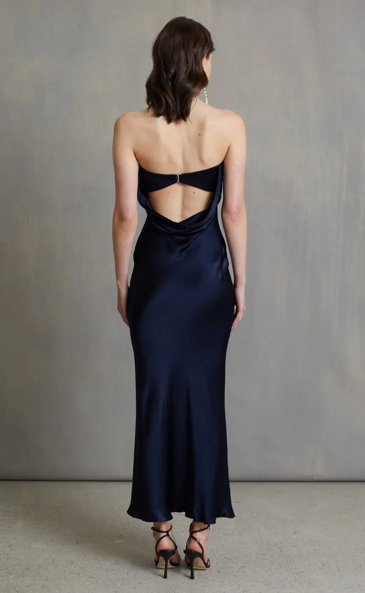 Bec & Bridge Moon Dance Strapless Dress Ink Blue Size 8 - Image 3