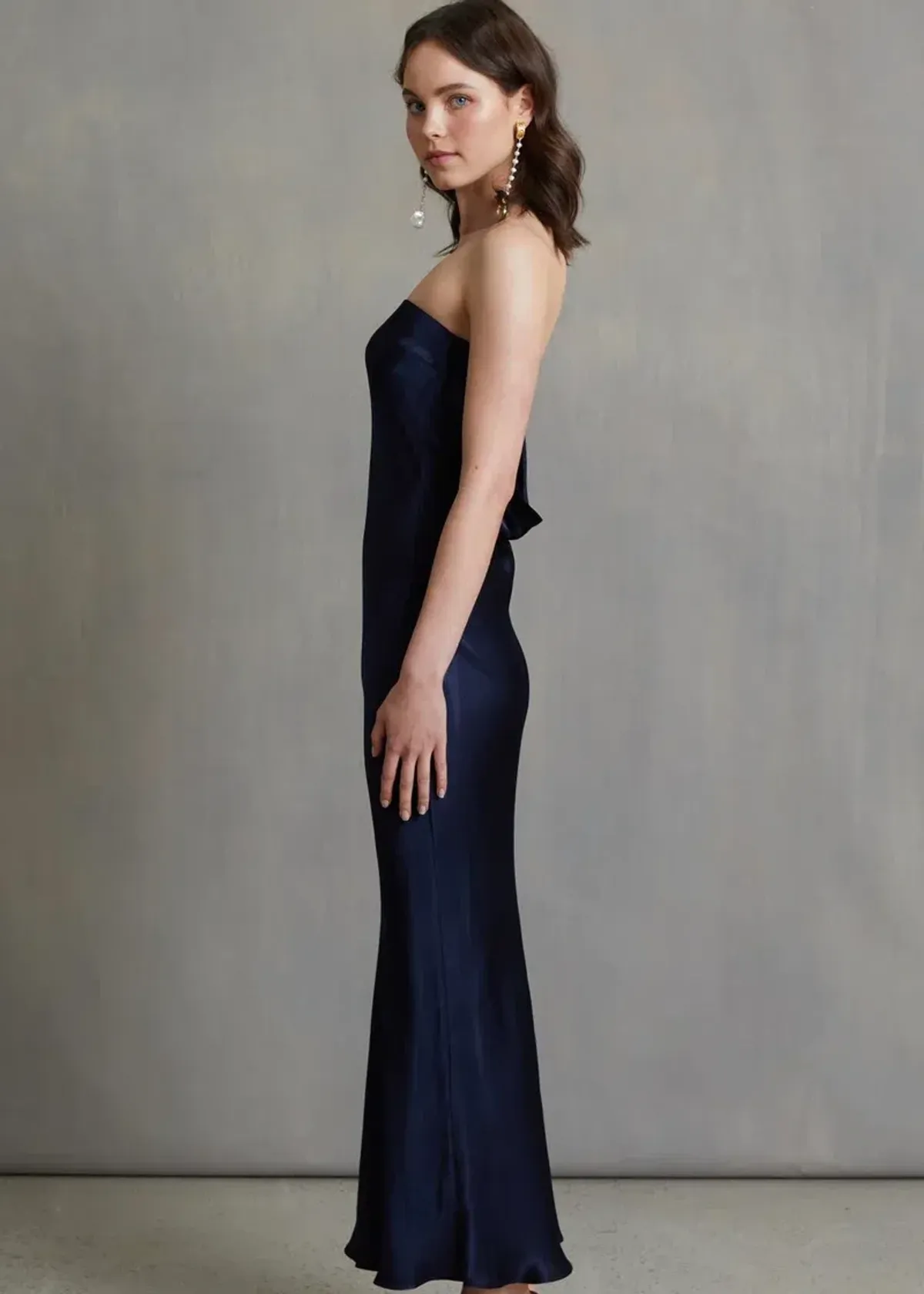 Bec & Bridge Moon Dance Strapless Dress Ink Blue Size 8 - Image 2