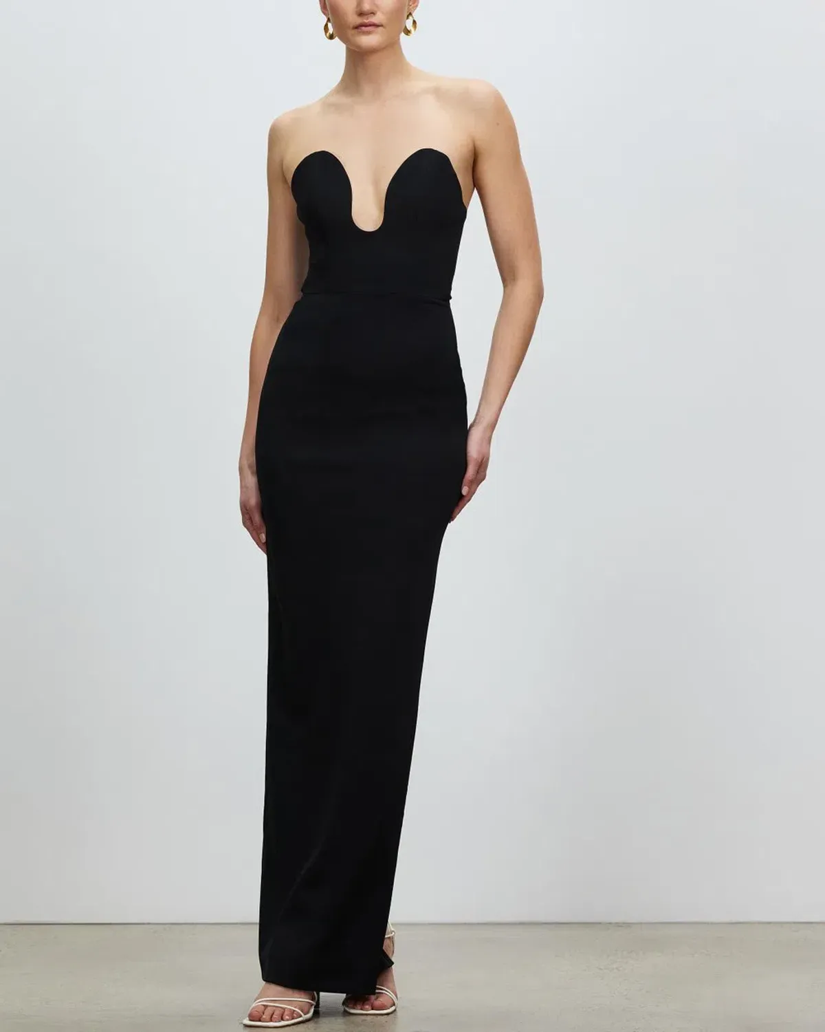 Solace London Audrey Maxi Dress Black Size 8 - Image 3