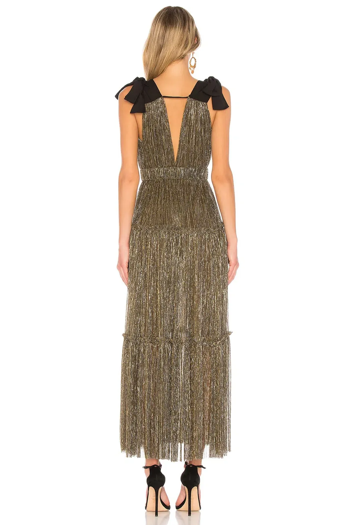 Sabina Musayev Ray Dress Gold Size 12 - Image 3