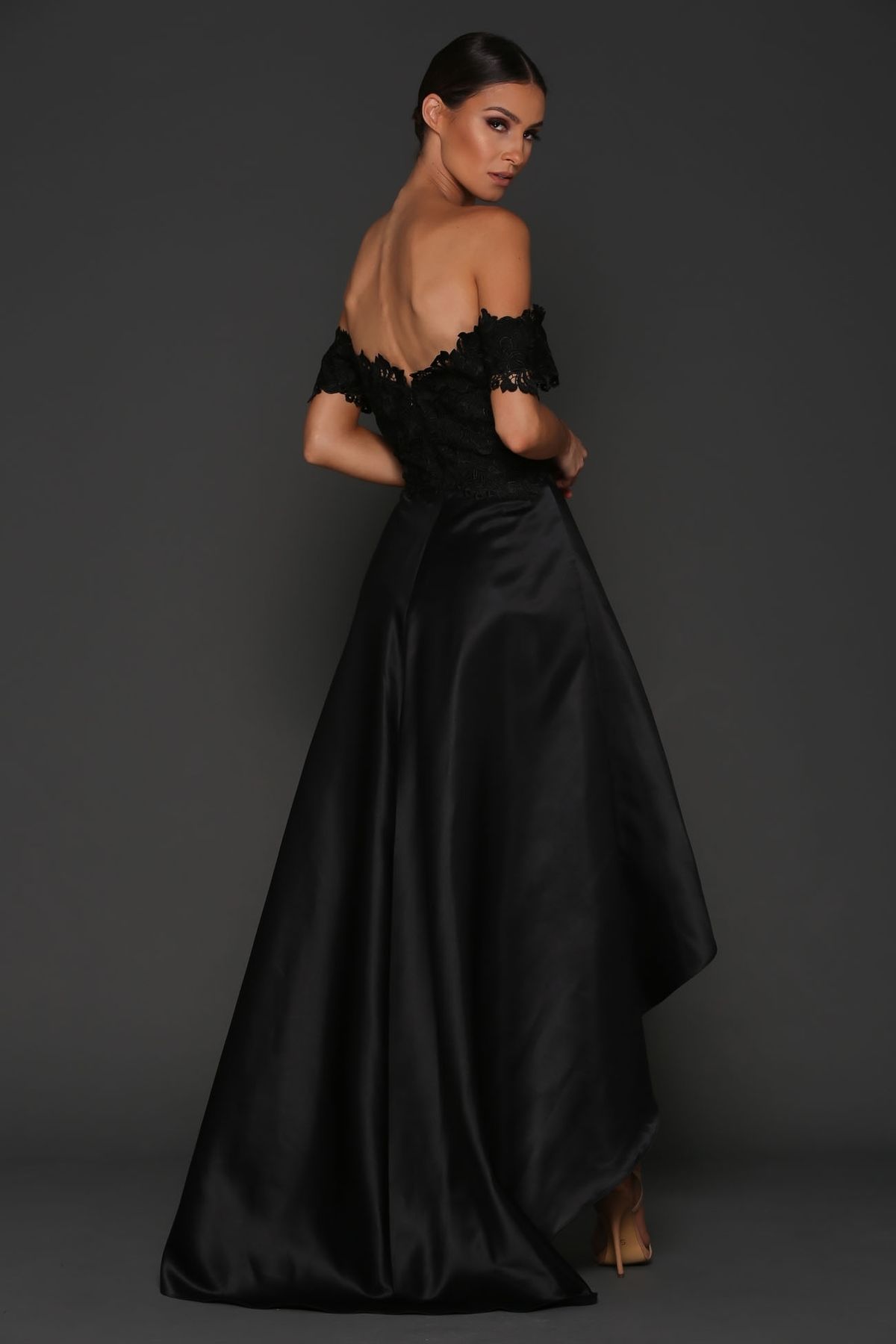 Elle Zeitoune Rosie Strapless Black Lace Dress Size 10 - Image 2