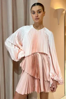 Acler Barnard Dress Gradient Pink Size 8 for rent on The Volte - image 2