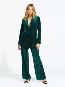 Alice McCall Midnight Magic Two-Piece Suit Forest Green Size 6 for rent on The Volte - image 1