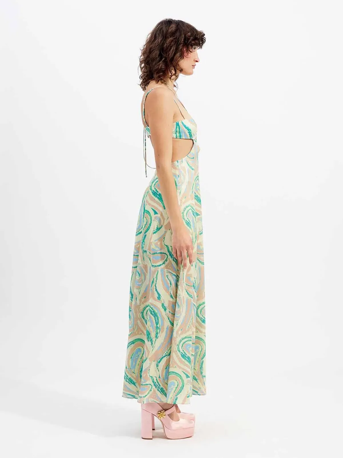 Alice McCall Swan Lake Midi Dress in Citrus Size 10 - Image 4