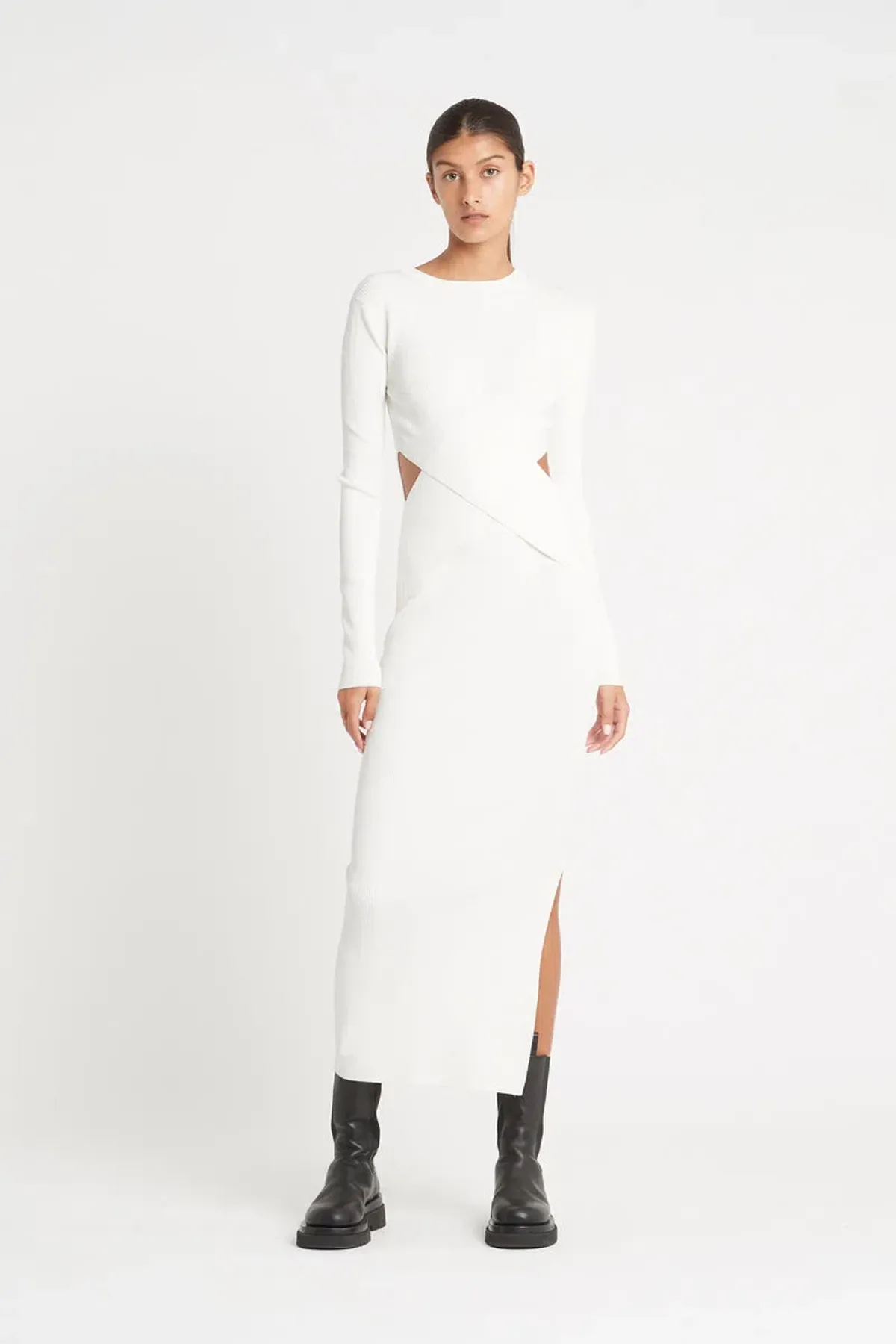 Sir the Label Celena Draped Dress White Size 2/ AU 10 - Image 1