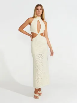 Alice McCall Salty Kisses Midi Dress Porcelain White Size 12 / L for rent on The Volte - image 1