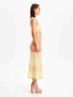 Alice McCall Salty Kisses Midi Dress Tea Rose Pink Size L / AU 12  for rent on The Volte - image 2